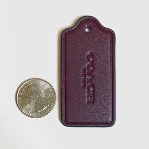 Coach Large Brown Hangtag